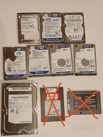 hard disk varie dimensioni 