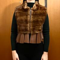 Gilet in visone