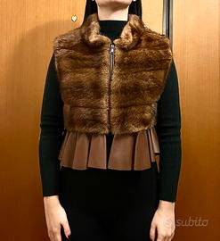 Gilet in visone