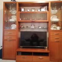 Parete attrezzata legno