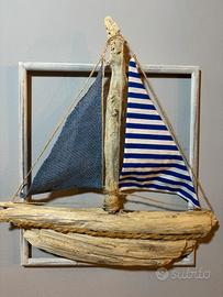 Quadro con legni di mare