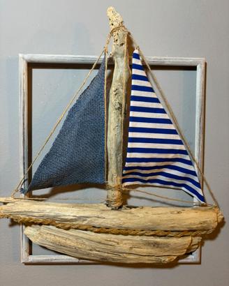 Quadro con legni di mare