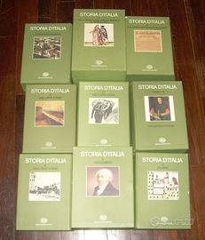 STORIA D'ITALIA EINAUDI COMPLETA 6 VOLUMI 10 TOMI