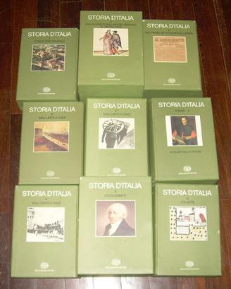 STORIA D'ITALIA EINAUDI COMPLETA 6 VOLUMI 10 TOMI