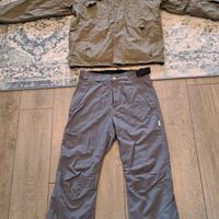 Completo sci snowboard M tuta giacca pantalone 