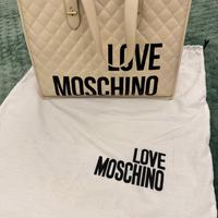 LOVE MOSCHINO Borsa Quilted Nappa Pu - Avorio