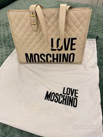 LOVE MOSCHINO Borsa Quilted Nappa Pu - Avorio