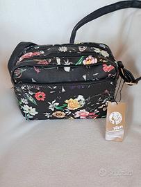 Tracollina nera a fiori 