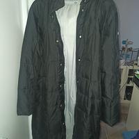 piumino lungo nero da donna, marca Sergio tacchini