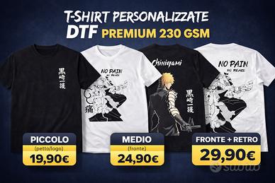 T-shirt stampa DTF qualità premium 230 GSM