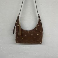 Borsa in pelle scamosciata