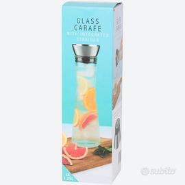 Caraffa Vetro 1,25L con Filtro Integrato Elegante
