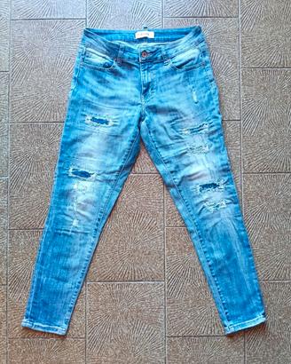 jeans donna blu pantaloni skinny taglia Medium