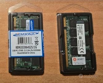 RAM PC2700 200Pin 333 MHz  x Laptop e Flyboox V33i