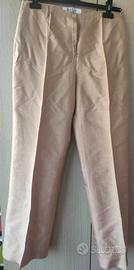 pantalone seta oro marella