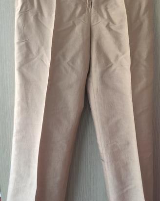 pantalone seta oro marella