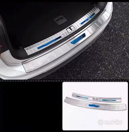 INLY Protezione Paraurti Posteriore In Acciaio Inox Cromato – Compatibile Con VW Tiguan/Allspace 2016-2023, Antigraffio E Anticorrosione