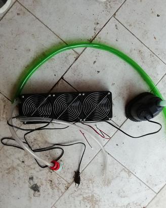 dissipatore con pompa40w 3000L/h su olio dielettri