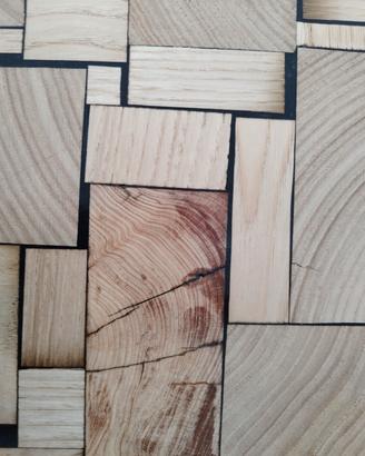 coffee table artigianale in legno e resina