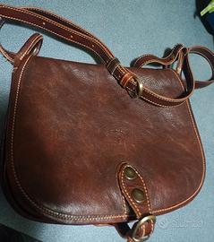 borsa a tracolla in cuoio " il granchio "i