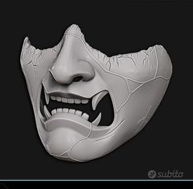 Ghost of Yotei mask maschera cosplay assembly kit