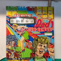 VETRO TESTA RED SHOW FLIPPER VINTAGE RECUPERO