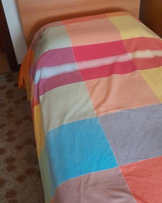 letto singolo in noce