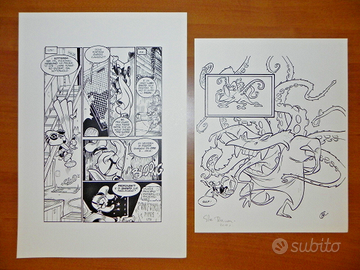 2 litografie PK del 2001 [Paperinik, PKNA]