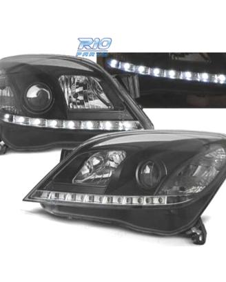 FARI OPEL ASTRA H 04-09 LUCE DIURNA A LED FONDO NE