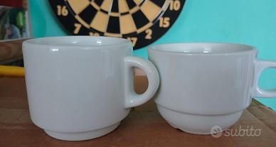 6 tazze cappuccino+2 colazione 