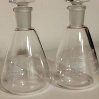 Coppia Beute Erlenmeyer 100ml in Vetro Borosilicat