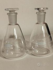 Coppia Beute Erlenmeyer 100ml in Vetro Borosilicat