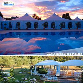 Gazebo copertura professionale 7x7 catering eventi
