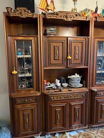 Mobile soggiorno anni 70/80 in legno massello