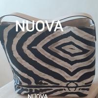BORSA 2 IN 1 zebrata animalier Nuova