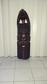 Maschera Africana - Legno massiccio - 1.22 metro