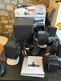 Sistema casse audio sourraund 5.1 per PC Trust