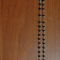Rosario Antico/Vintage in Argento e Vetro
