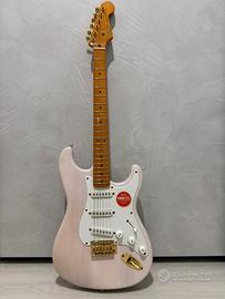 Fender squier ‘50s stratocaster gold white blonde