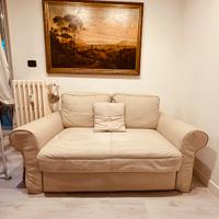 Divano letto beige Backabro Ikea