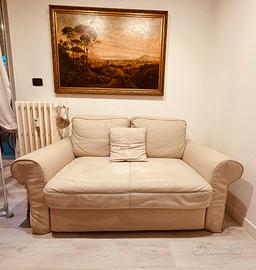 Divano letto beige Backabro Ikea