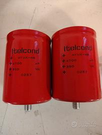 coppia condensatori itelcond 4700uf 350vdc