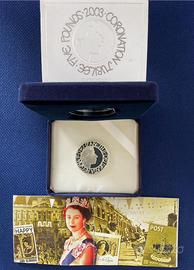 Moneta argento Coronation Jubilee 2003 FDC