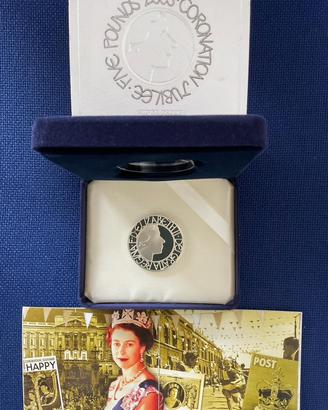 Moneta argento Coronation Jubilee 2003 FDC