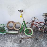 Monopattino d'epoca, telai, ricambi bici