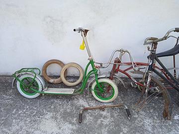Monopattino d'epoca, telai, ricambi bici