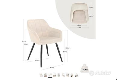 Set 4 Sedie