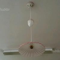 Lampadario saliscendi in ceramica