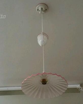 Lampadario saliscendi in ceramica