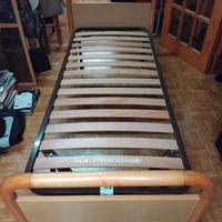 letto singolo in legno frassino 